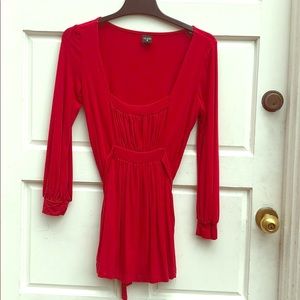 Olian red maternity top